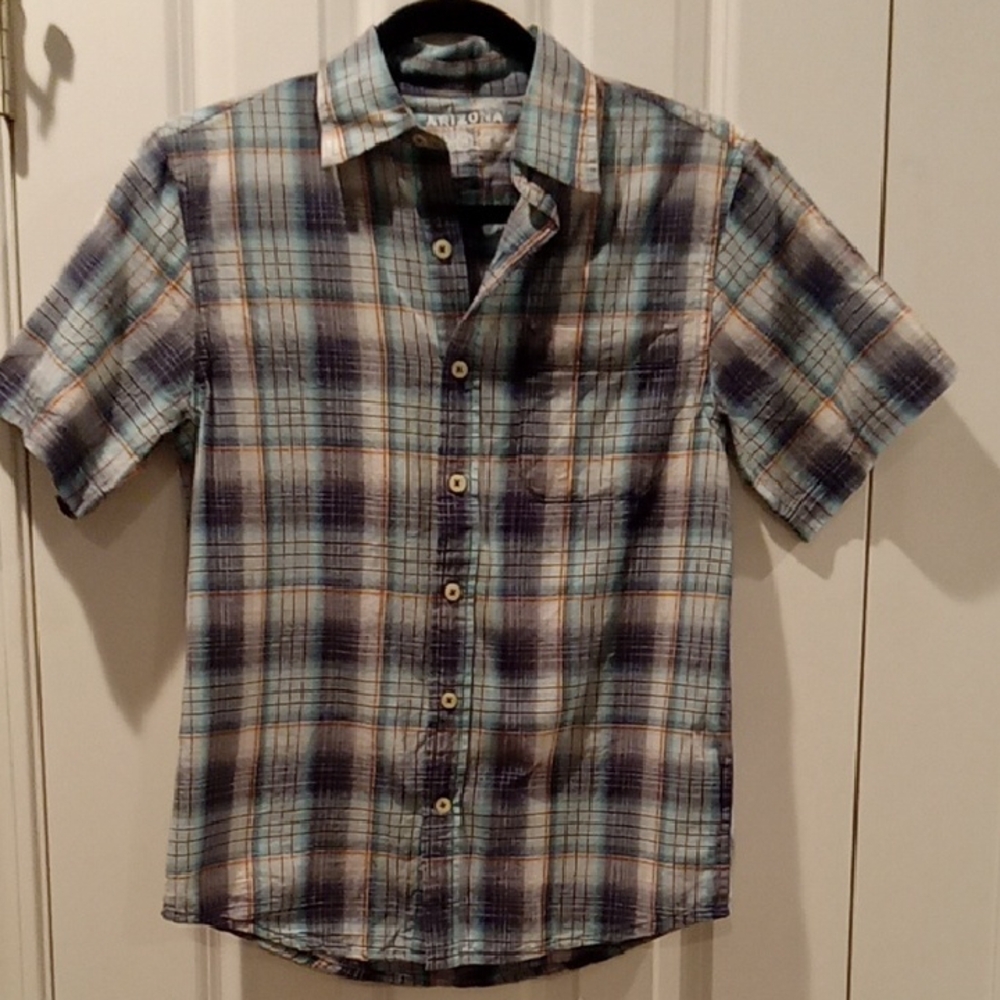 Arizona Jean Company Multicolor Plaid Button-Down Shirt
